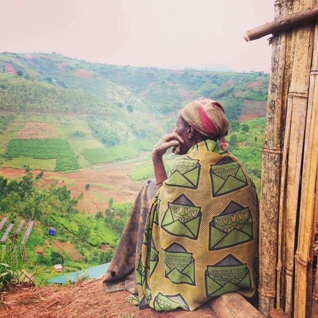 Coffee growing landscape in East Africa